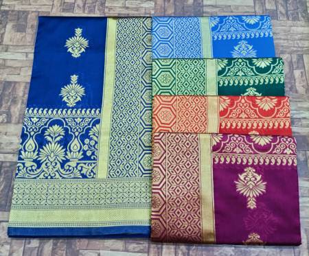 Jhumka 2 Lichi Silk Designer Non Catalog Sarees